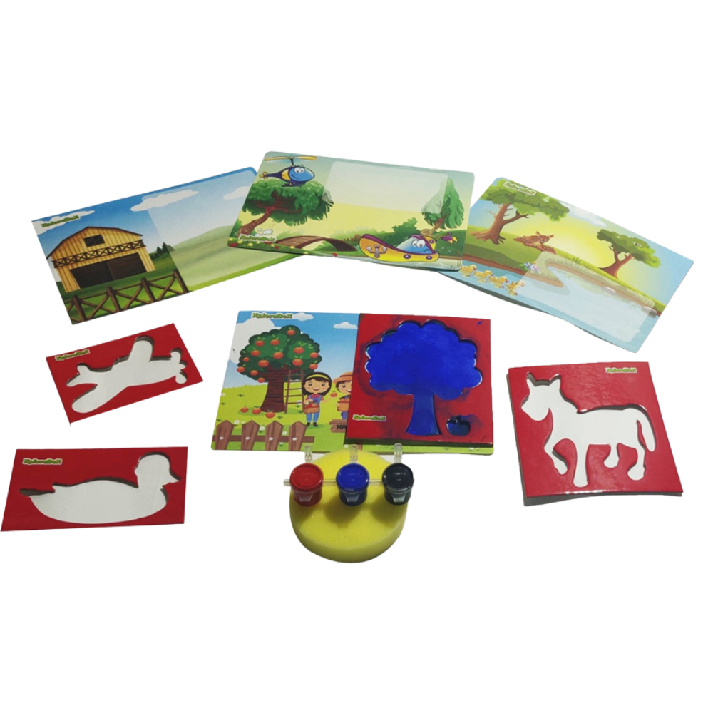 Colouring Stencils|Art and Craft Activity|3–6 Years