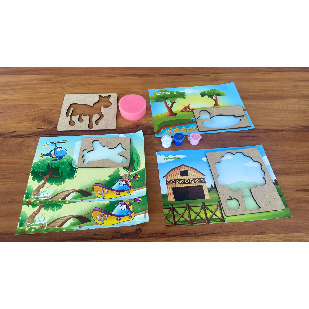 Colouring Stencils|Art and Craft Activity|3–6 Years