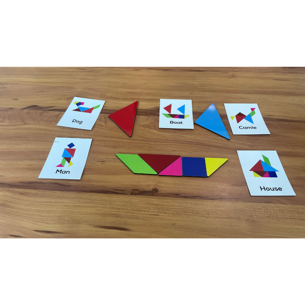 Tangram Pattern Builder|Brain Gym Activity|4–6 Years