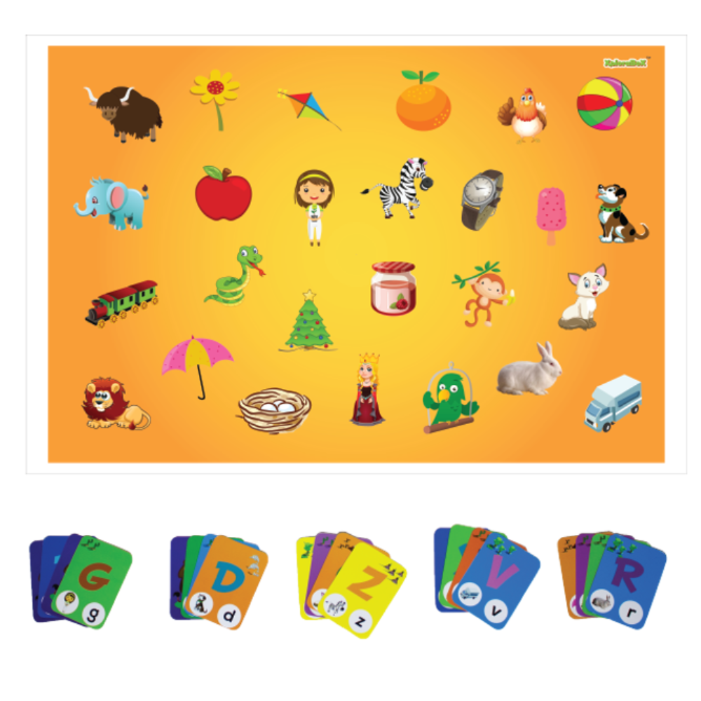 Alphabet Match & Phonics Mat|English Activity|2–5 Years