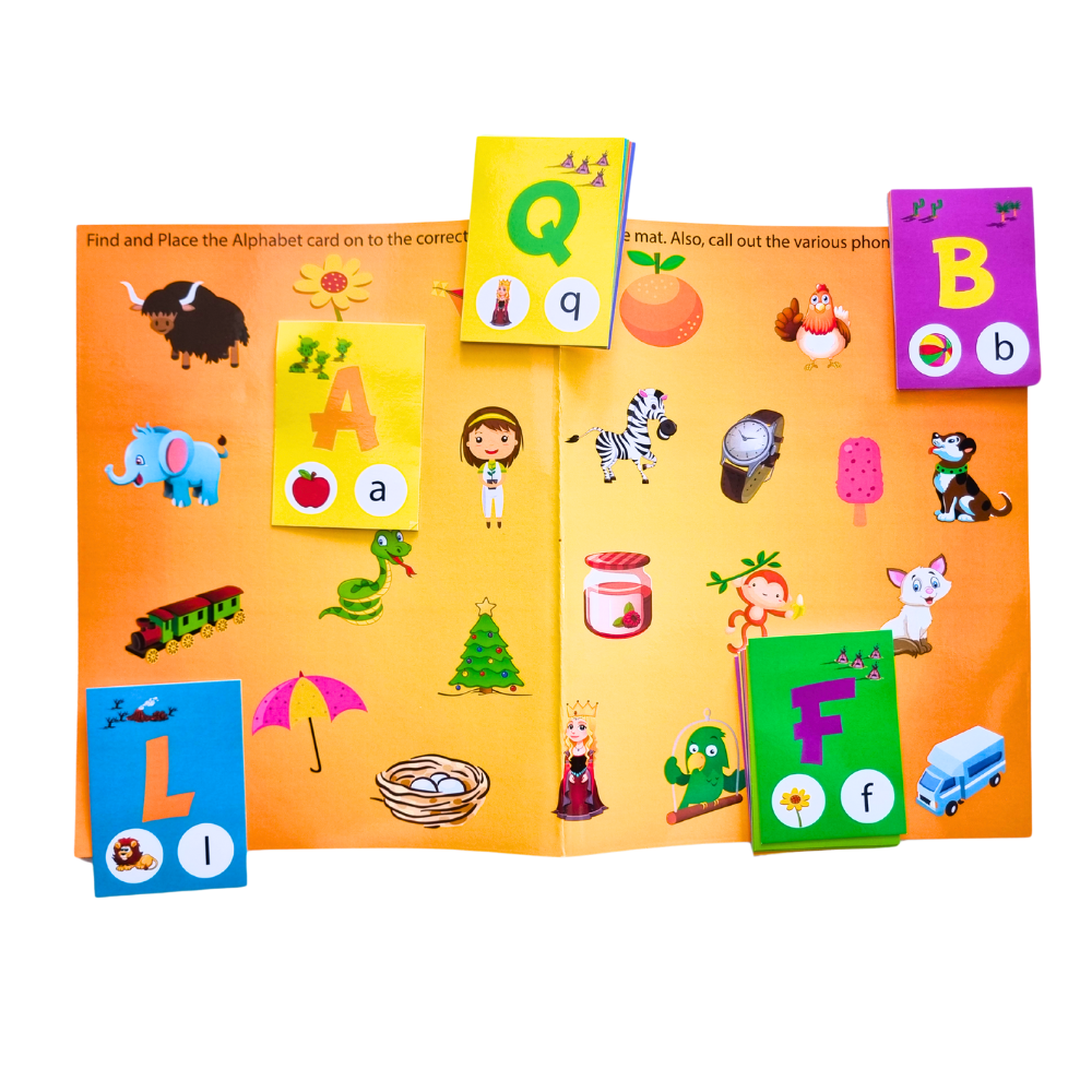 Alphabet Match & Phonics Mat|English Activity|2–5 Years