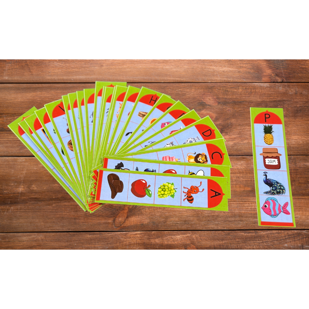 Alphabet Clip & Match Activity|English Activity|3–6 Years