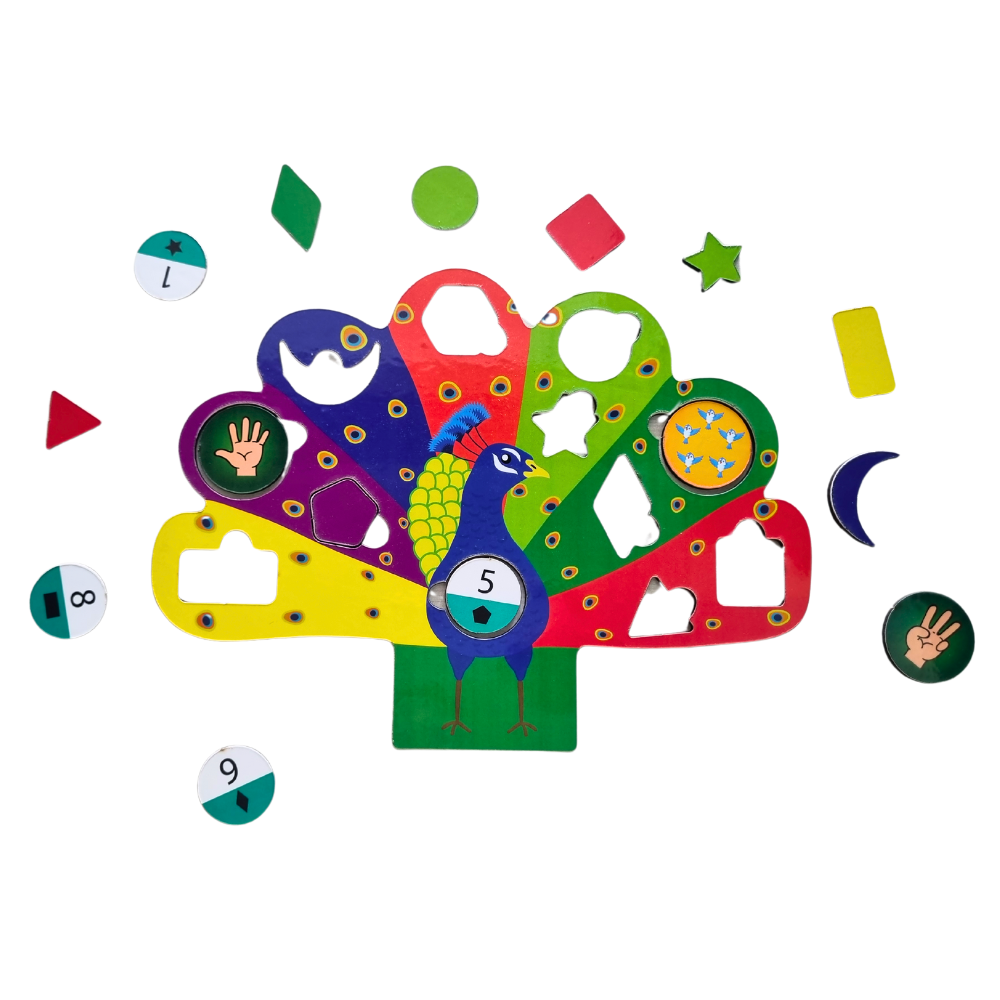 Peacock Counting|Maths Activity|3–5 Years