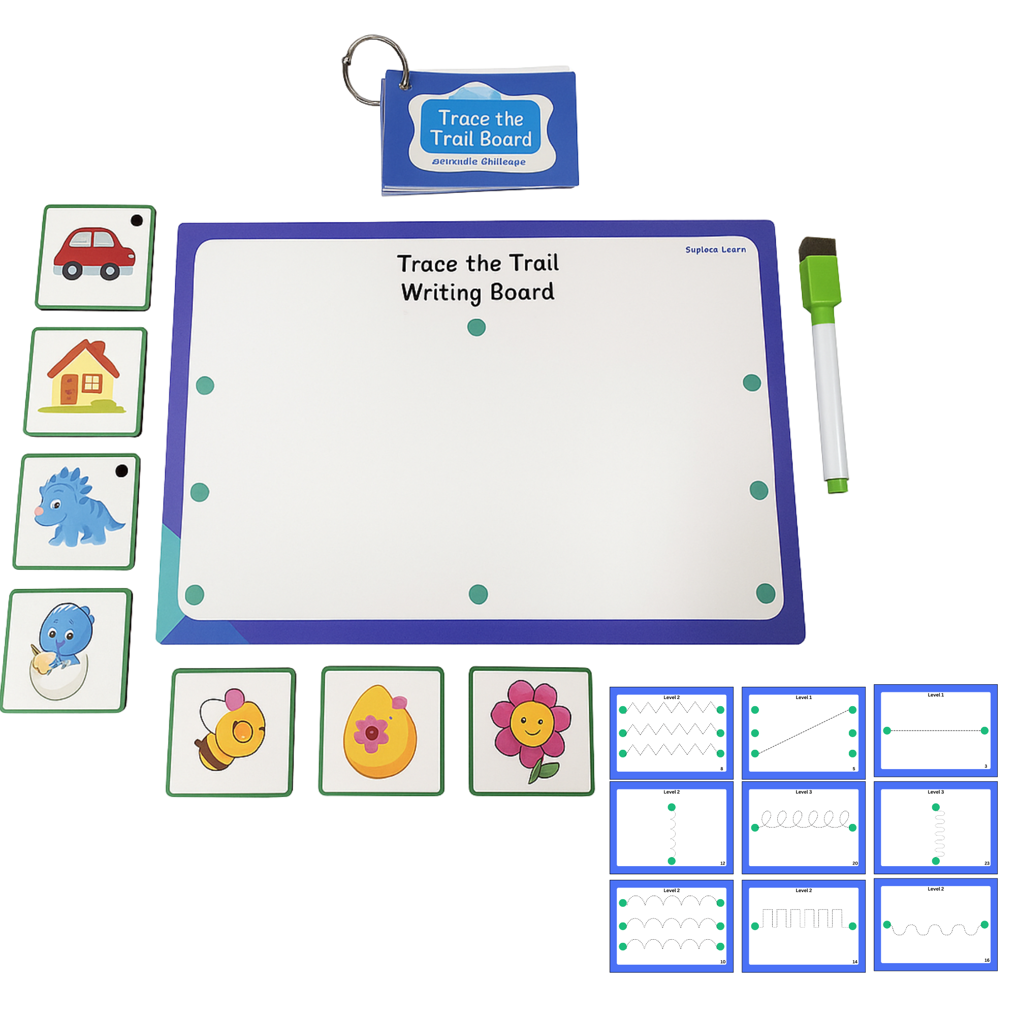 Trace the Trail Board|Pre Writing Activity|2–5 Years