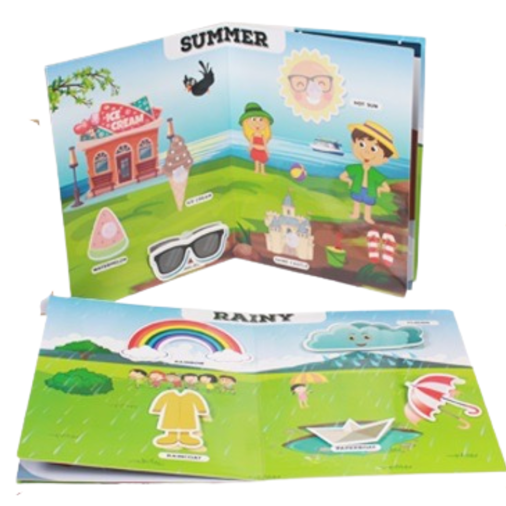 My Seasons Book – Summer, Rainy & Winter|Seasons Activity|2–4 Years