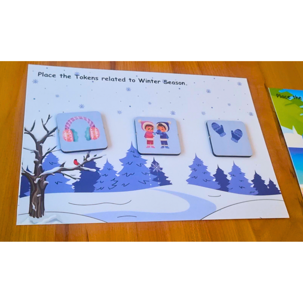 Seasons Sorting Activity – Summer, Rainy & Winter|Seasons Activity|3–5 Years