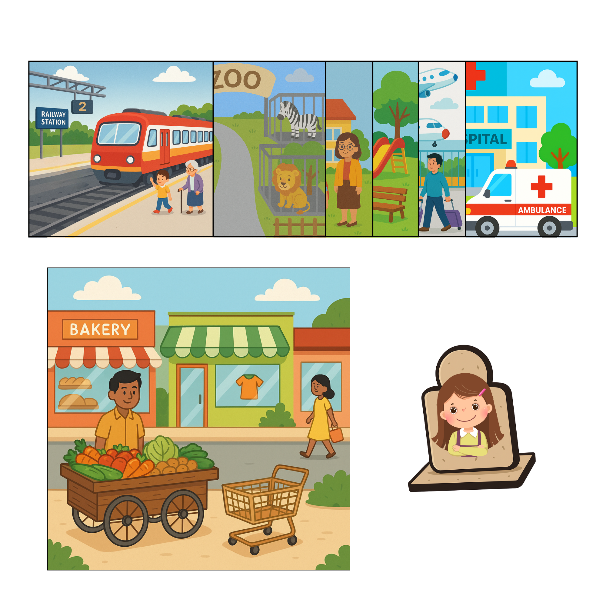 Where Am I? – Location Learning Game|Speech Activity|3–6 Years