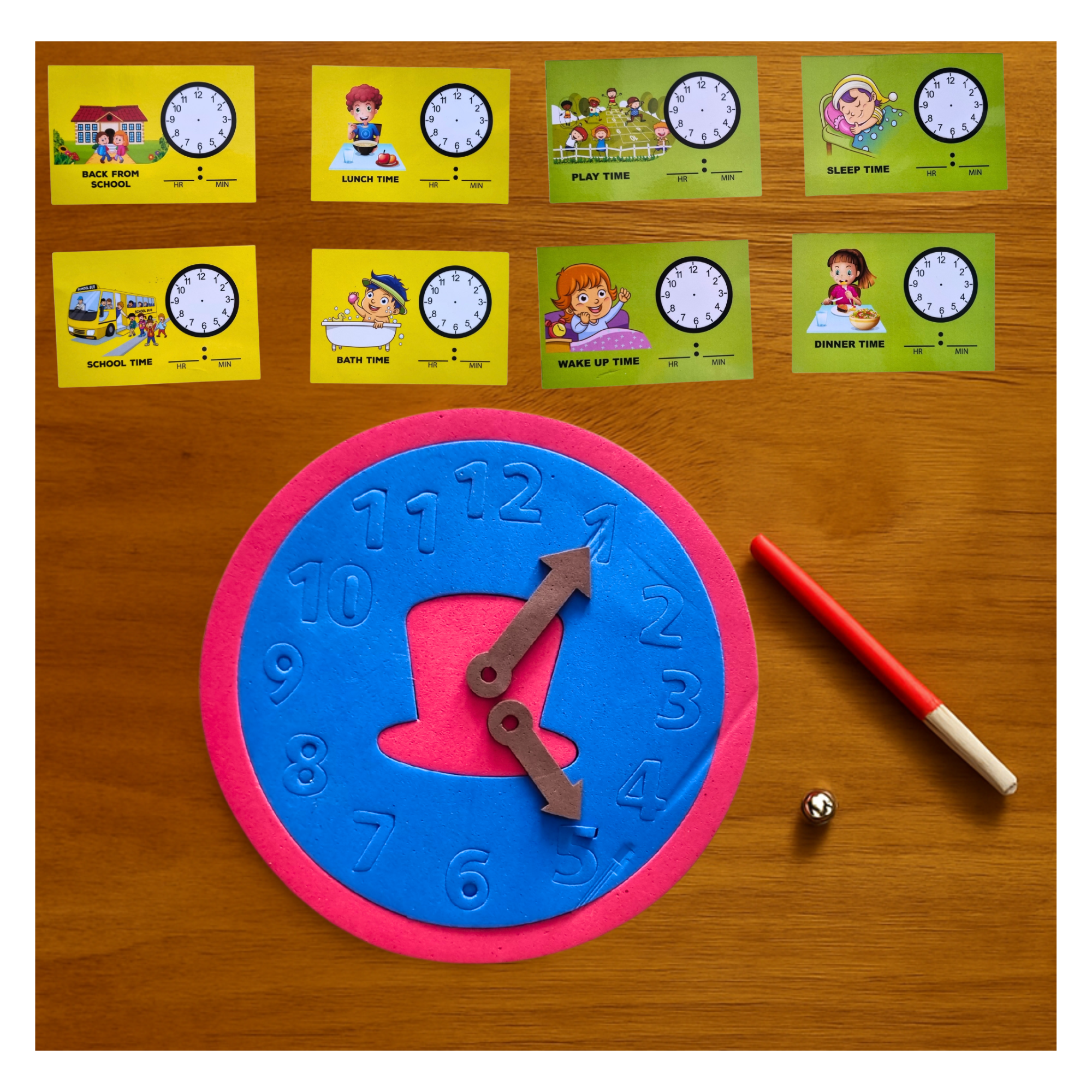 Time the Clock|Time Activity|5–7 Years