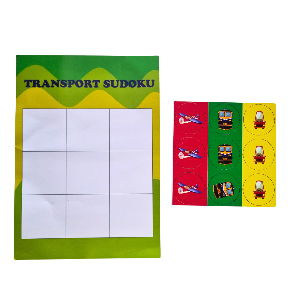 Transport Sudoku Activity|Transport Activity|4–6 Years
