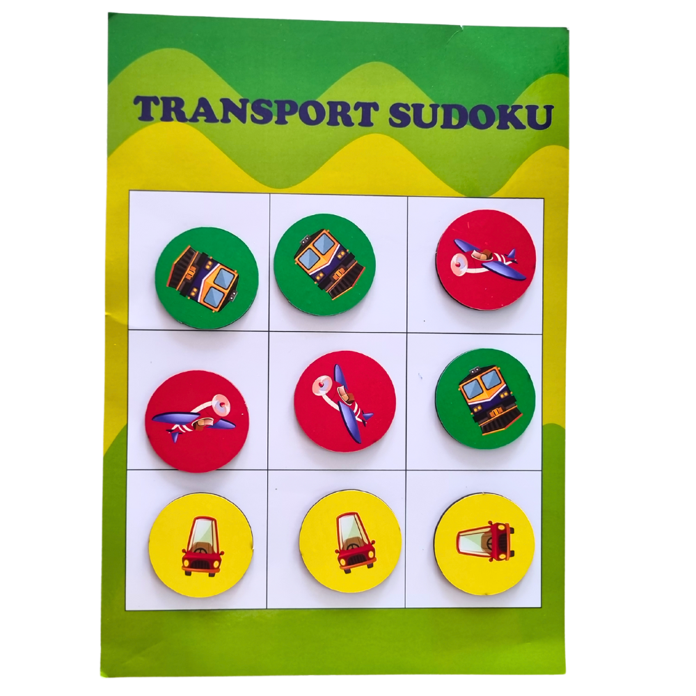 Transport Sudoku Activity|Transport Activity|4–6 Years