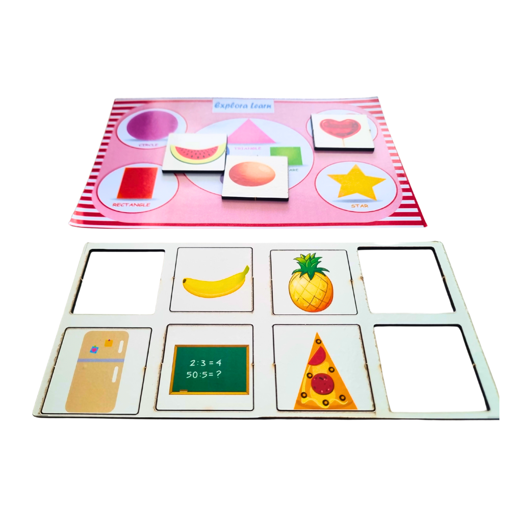 Food Shape Matching Activity|Shapes Activity|3-5 Years