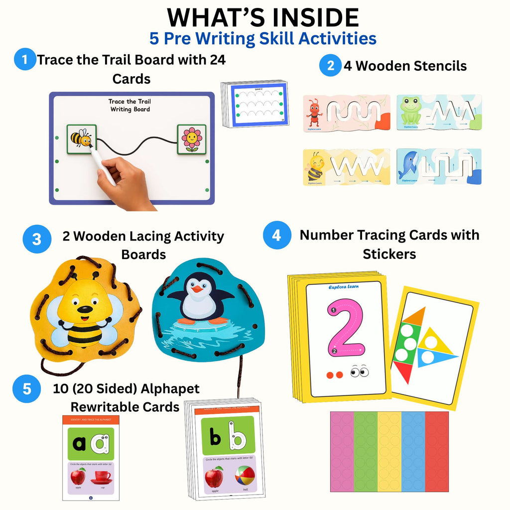 Exploralearn Pre-Writing Skill Kit