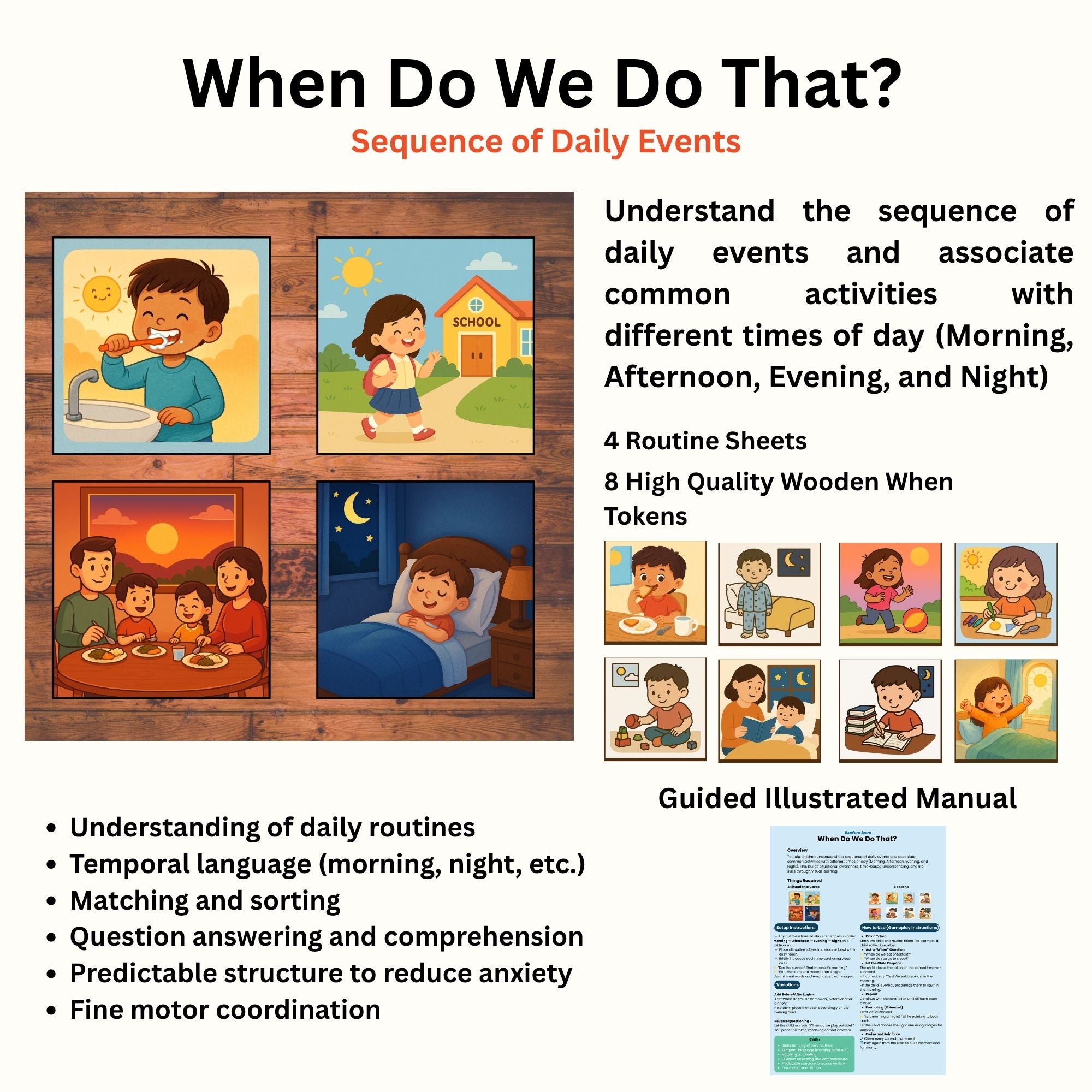 Exploralearn WH “When” Activity Kit